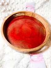 Load image into Gallery viewer, Wooden Resin Tray - with Gold Leaf/Resin/Serving Tray/Handmade/Art/Gift/Resin Art