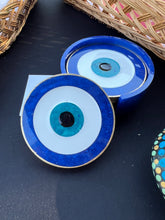 Load image into Gallery viewer, Evil Eye Resin Coaster - Set of 4