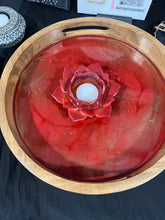 Load image into Gallery viewer, Wooden Resin Tray - with Gold Leaf/Resin/Serving Tray/Handmade/Art/Gift/Resin Art