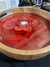 Load image into Gallery viewer, Wooden Resin Tray - with Gold Leaf/Resin/Serving Tray/Handmade/Art/Gift/Resin Art