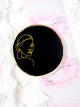 Load image into Gallery viewer, Line Art White and Black Resin Coaster - Set of 4