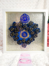 Load image into Gallery viewer, Wedding Memory keepsake Shadowbox with Paper Flowers | Anniversary Gift