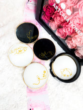 Load image into Gallery viewer, Line Art White and Black Resin Coaster - Set of 4