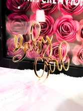 Load image into Gallery viewer, Acrylic Mirror Name Cake Toppers, Gold, Silver or Rose Gold, Lasercut Mirror Acrylic