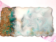 Load image into Gallery viewer, Green Marble and Gold Tray - Perfect for jewelry or decor