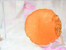 Load image into Gallery viewer, Orange and Gold Coasters - Perfect for Barware or Decor (Set of 2)
