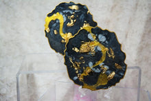 Load image into Gallery viewer, Shimmer Black/White Marble with Gold Coasters (Can be Personalized) - Perfect for Barware or Decor (Set of 2)