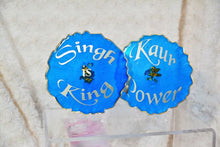 Load image into Gallery viewer, Kaur Power and Singh is King Coasters - Perfect for Decor (Set of 2)