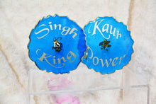 Load image into Gallery viewer, Kaur Power and Singh is King Coasters - Perfect for Decor (Set of 2)
