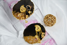 Load image into Gallery viewer, Black and Gold Coasters - Perfect for Barware or Decor (Set of 2)