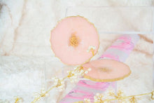 Load image into Gallery viewer, Blushed Marble and Gold Coasters - Perfect for Barware or Decor (Set of 2)