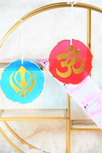 Load image into Gallery viewer, Religious Ornaments, OM hanging Ornament (set of 2)