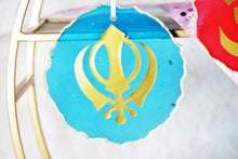 Load image into Gallery viewer, Religious Ornaments, Khanda hanging Ornament (set of 2)