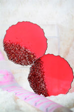 Load image into Gallery viewer, Red Love Coasters - Perfect for Barware or Decor (Set of 2)