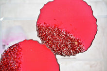 Load image into Gallery viewer, Red Love Coasters - Perfect for Barware or Decor (Set of 2)
