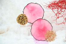 Load image into Gallery viewer, Pink Marble Love Coasters - Perfect for Barware or Decor (Set of 2)