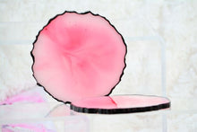 Load image into Gallery viewer, Pink Marble Love Coasters - Perfect for Barware or Decor (Set of 2)