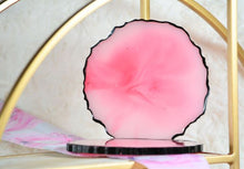 Load image into Gallery viewer, Pink Marble Love Coasters - Perfect for Barware or Decor (Set of 2)