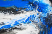 Load image into Gallery viewer, Original epoxy resin & acrylic paint on stretched canvas, great gift or unique home décor (set of 2)