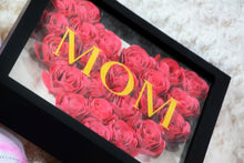 Load image into Gallery viewer, MOM Personalized Shadowbox with Paper Flowers | Mother's Day Gift | Birthday Gift | Anniversary Gift