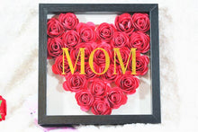 Load image into Gallery viewer, MOM Personalized Shadowbox with Paper Flowers | Mother's Day Gift | Birthday Gift | Anniversary Gift