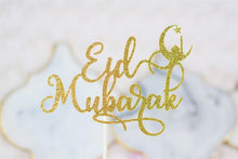 Load image into Gallery viewer, Eid Mubarak Cupcake Topper, Ramadan, Eid Celebration - set of 12