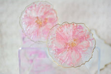 Load image into Gallery viewer, Pink Blossoms Coaster set (Can be Personalized) - Perfect for Barware or Decor (Set of 2)
