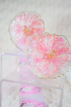 Load image into Gallery viewer, Pink Blossoms Coaster set (Can be Personalized) - Perfect for Barware or Decor (Set of 2)