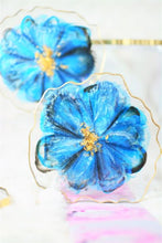 Load image into Gallery viewer, Blue Blossoms Coaster set (Can be Personalized) - Perfect for Barware or Decor (Set of 2)
