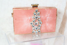 Load image into Gallery viewer, Blush Marble Resin Clutch