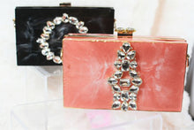 Load image into Gallery viewer, Black Marble Resin Clutch