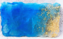 Load image into Gallery viewer, Ocean Blue and Gold Tray - Perfect for jewelry or decor