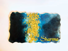 Load image into Gallery viewer, Deep Jade/Black and Gold Tray - Perfect for jewelry or decor