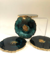 Load image into Gallery viewer, Deep Jade Coasters - Perfect for Barware or Decor (Set of 2)