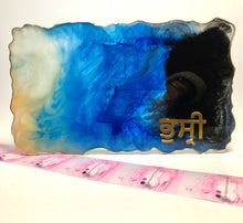 Load image into Gallery viewer, Deep Blue Sea and Gold Tray - Perfect for jewelry or decor