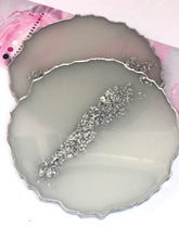 Load image into Gallery viewer, Diamond and Ice Coasters - Perfect for Barware or Decor (Set of 2)