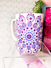 Load image into Gallery viewer, Mandala Hand Painted Mug (Shade of Purple)