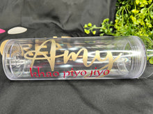 Load image into Gallery viewer, Personalized Clear Skinny Tumbler