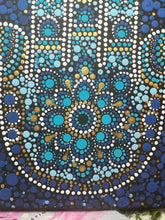 Load image into Gallery viewer, Hamsa Hand Dot Paintings Hand Painted Canvas | Wall art
