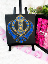 Load image into Gallery viewer, Religious Khanda Hand Painted Canvas | Wall art