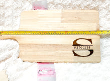 Load image into Gallery viewer, Personalized Wooden Cutting Board/charcuterie board/ housewarming and wedding gifts.
