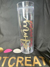 Load image into Gallery viewer, Personalized Clear Skinny Tumbler