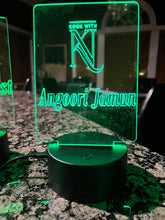 Load image into Gallery viewer, Engraved / Etched LED Menu signs with LED base