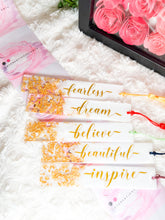 Load image into Gallery viewer, Affirmation Resin Bookmarks