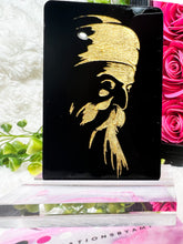 Load image into Gallery viewer, Engraved black Acrylic Signs - Guru Nanak Dev Ji