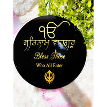 Load image into Gallery viewer, Gold engraved Black Welcome Signs