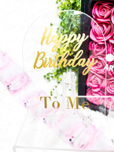 Load image into Gallery viewer, Acrylic Round Or Tombstone Cake Toppers - Personalized