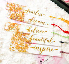 Load image into Gallery viewer, Affirmation Resin Bookmarks