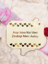 Load image into Gallery viewer, "Aap Jaisa Koi Meri Zindagi Mein Aaiay" Hot Foil Valentine's Day Card, handmade card