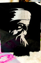 Load image into Gallery viewer, Engraved black Acrylic Signs - Guru Nanak Dev Ji